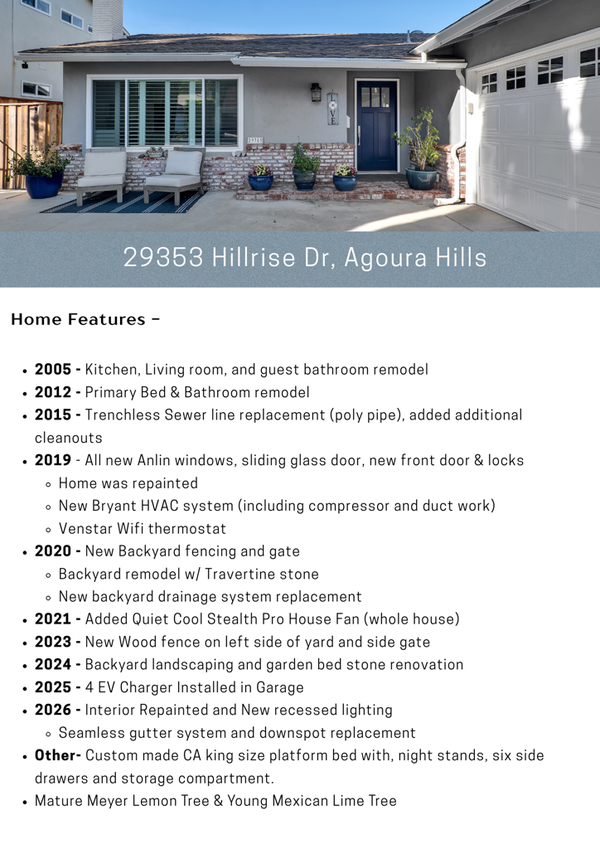 29353 Hillrise, Agoura Hills, CA 91301