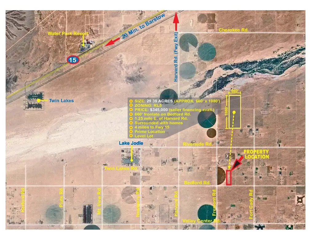 0 Harvard Rd. & Bedford Rd., Newberry Springs, CA 92365 - Image #1