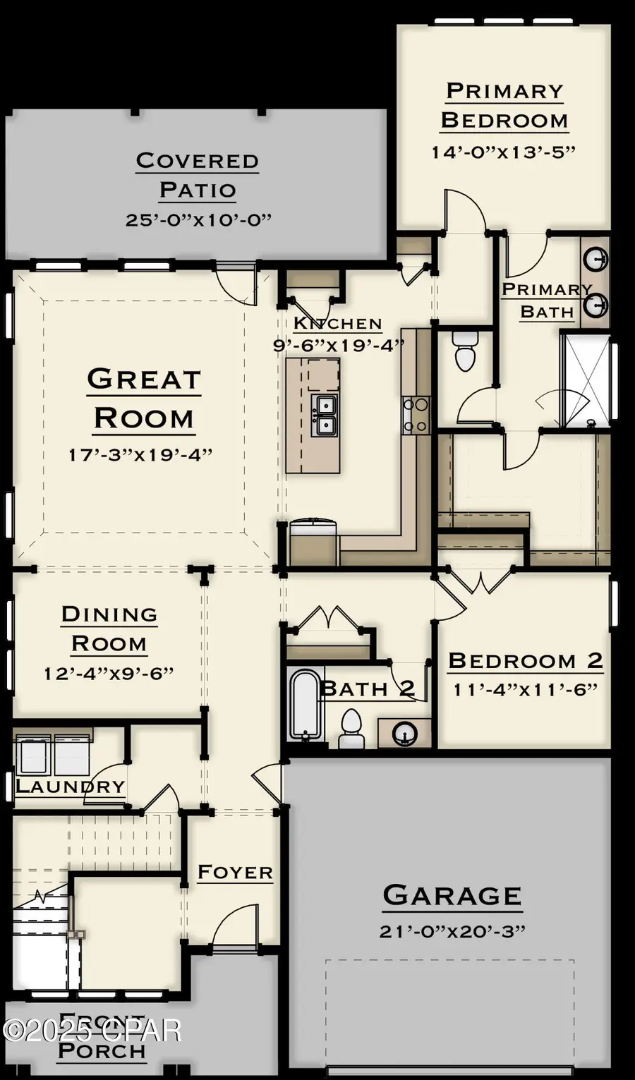 677 Crystal Bayou Boulevard #LOT 17 - AZALEA PLAN, Panama City Beach, FL 32407 - #3