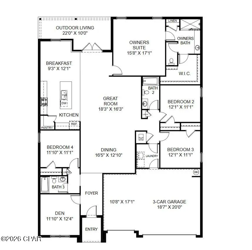 12814 Lake Merial Strand Drive, Panama City, FL 32409 - #2