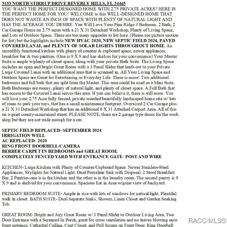 3153 N Stirrup Drive, Beverly Hills, FL 34465 - #2