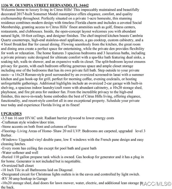 1336 W Olympia Street, Hernando, FL 34442 - Image #2