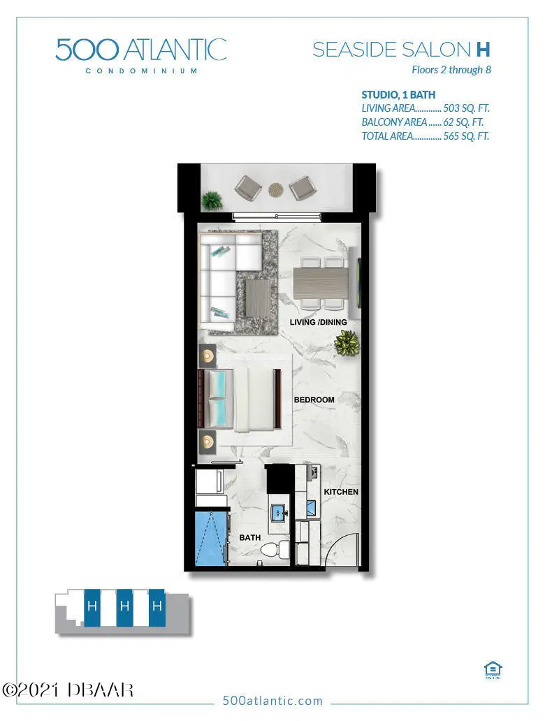 500 N Atlantic Avenue #2-HN, Daytona Beach, FL 32118 - #2