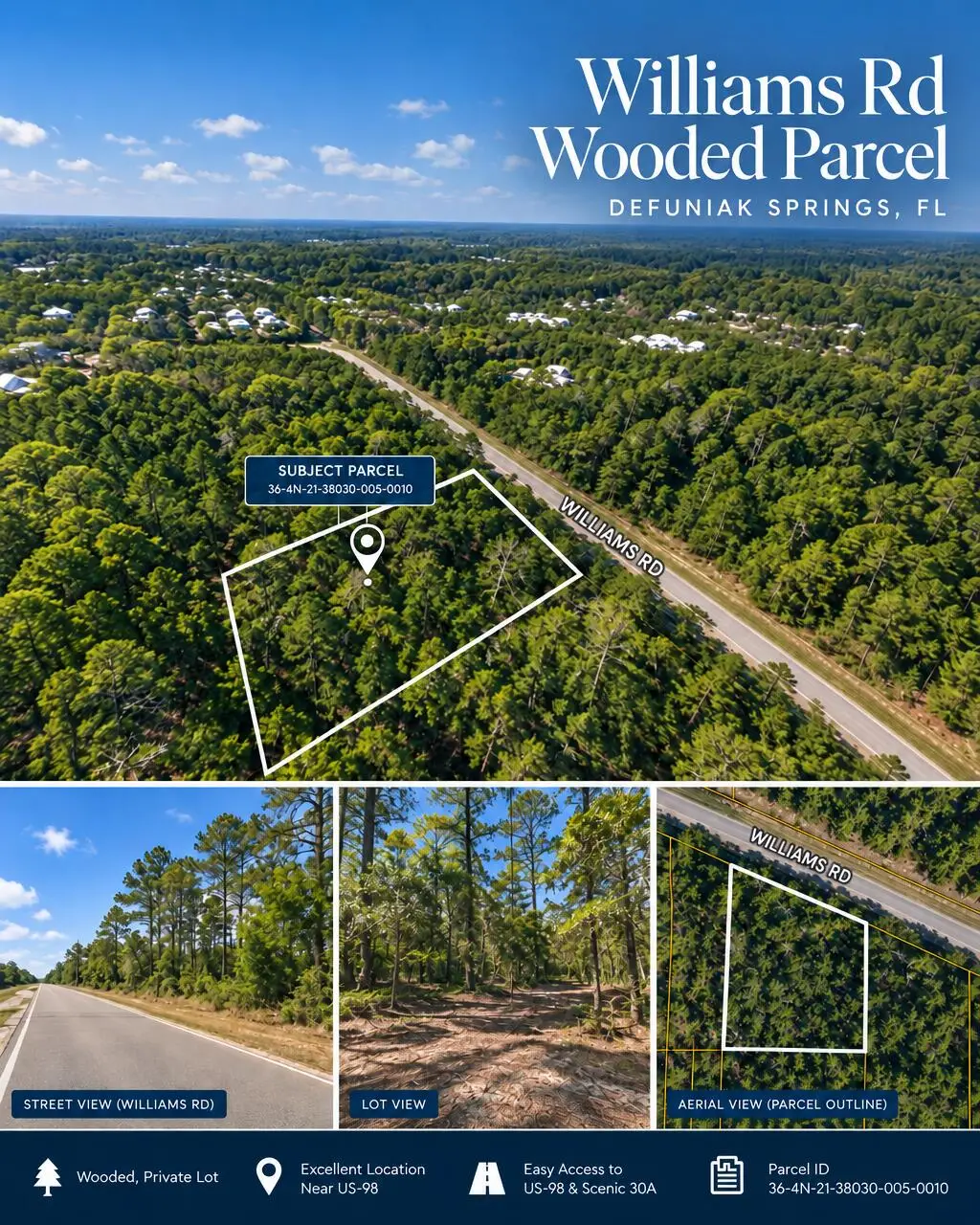 Lots 1-4 N Williams Road, Defuniak Springs, FL 32433 - #1