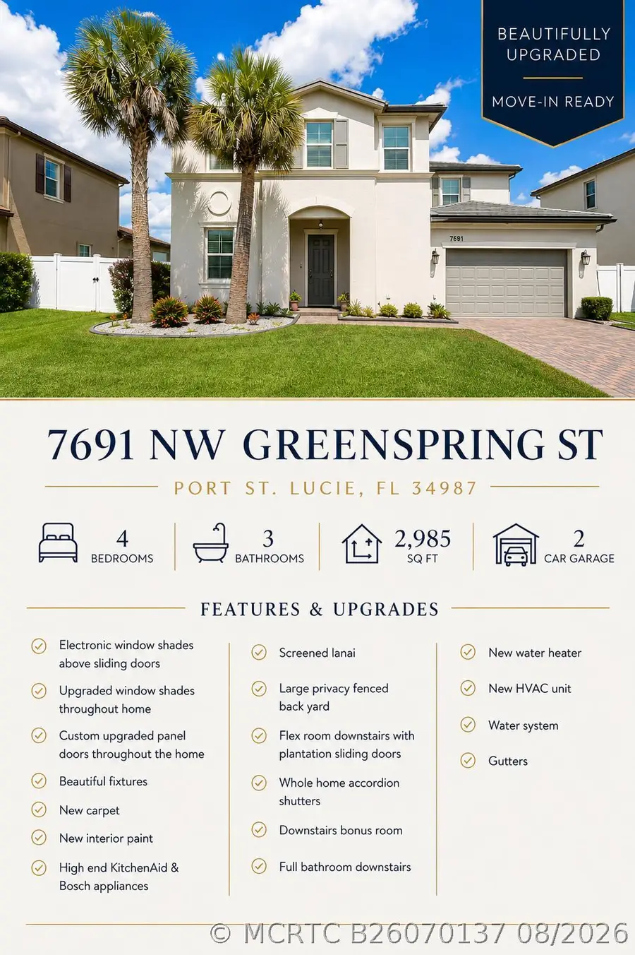 7691 NW Greenspring Street, Port Saint Lucie, FL 34987 - #2