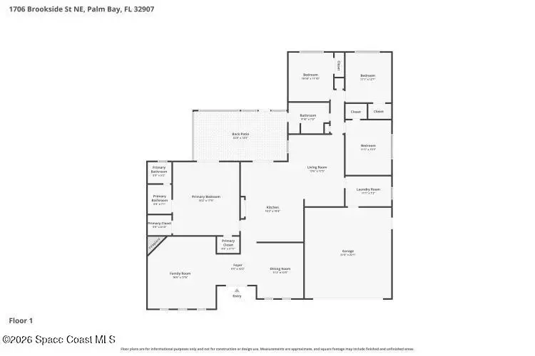 1706 Brookside Street Ne, Palm Bay, FL 32907 - #3