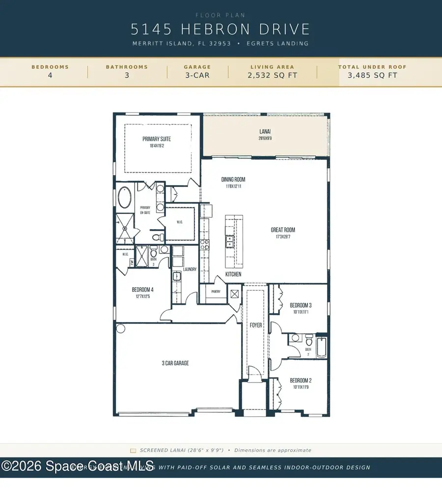 5145 Hebron Drive, Merritt Island, FL 32953 - #3