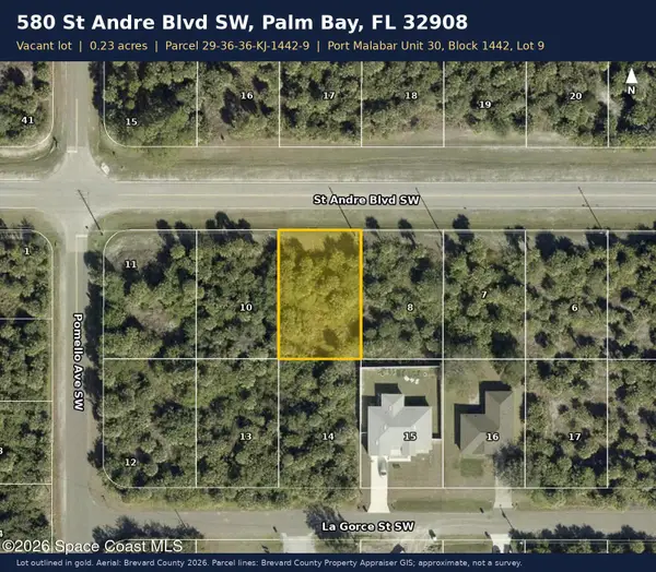 580 Saint Andre Boulevard, Palm Bay, FL 32908