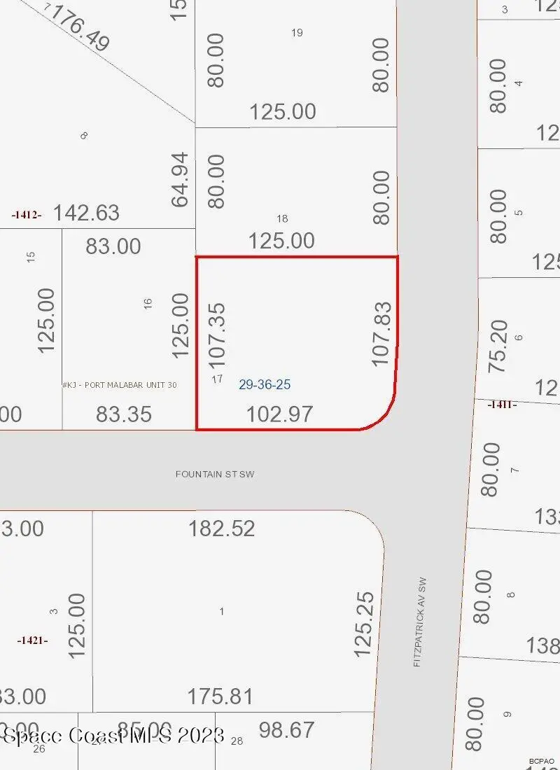 2846 Fitzpatrick (corner Fountain) Avenue Sw, Palm Bay, FL 32908 - #2