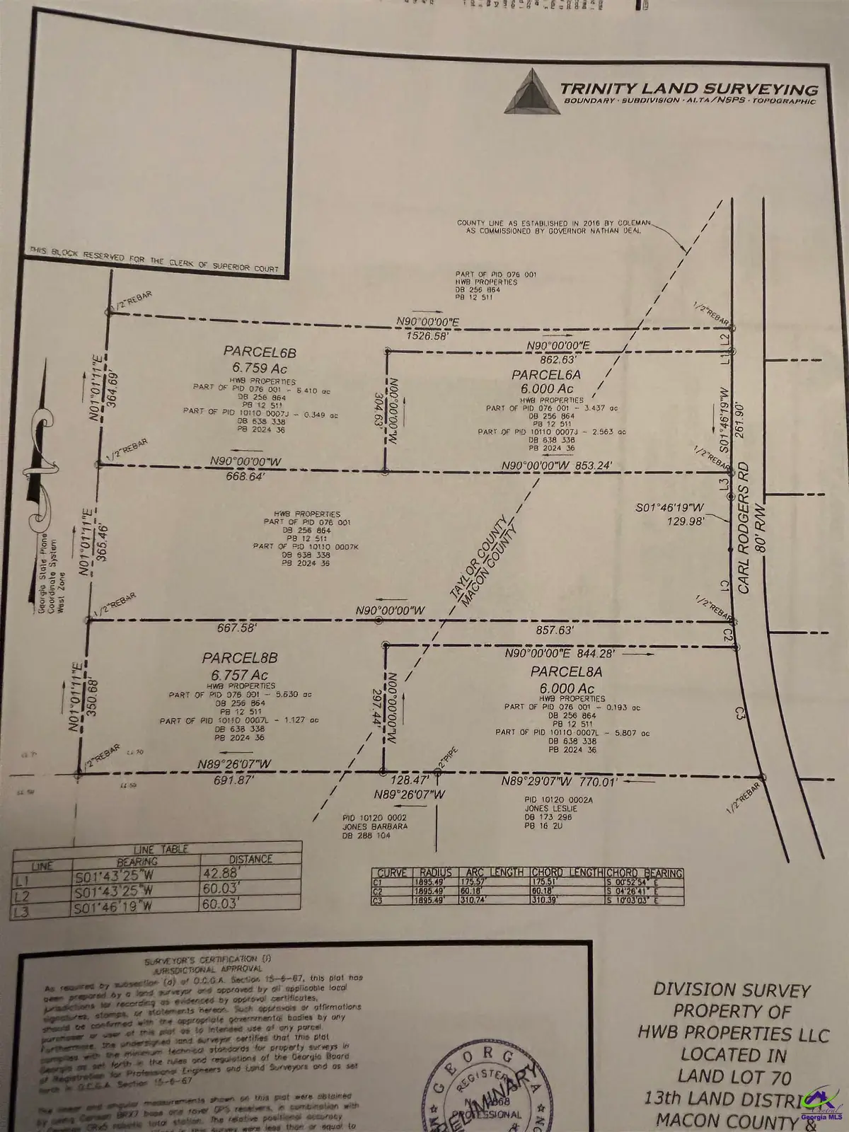 Parcel 6B Carl Rodgers Rd., Reynolds, GA 31070 - #1