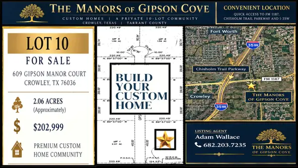 609 Gipson Manor Court, Crowley, TX 76036