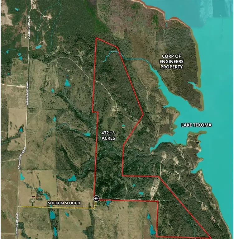 432 Acres Slickum Slough Road, Whitesboro, TX 76273 - Image #1