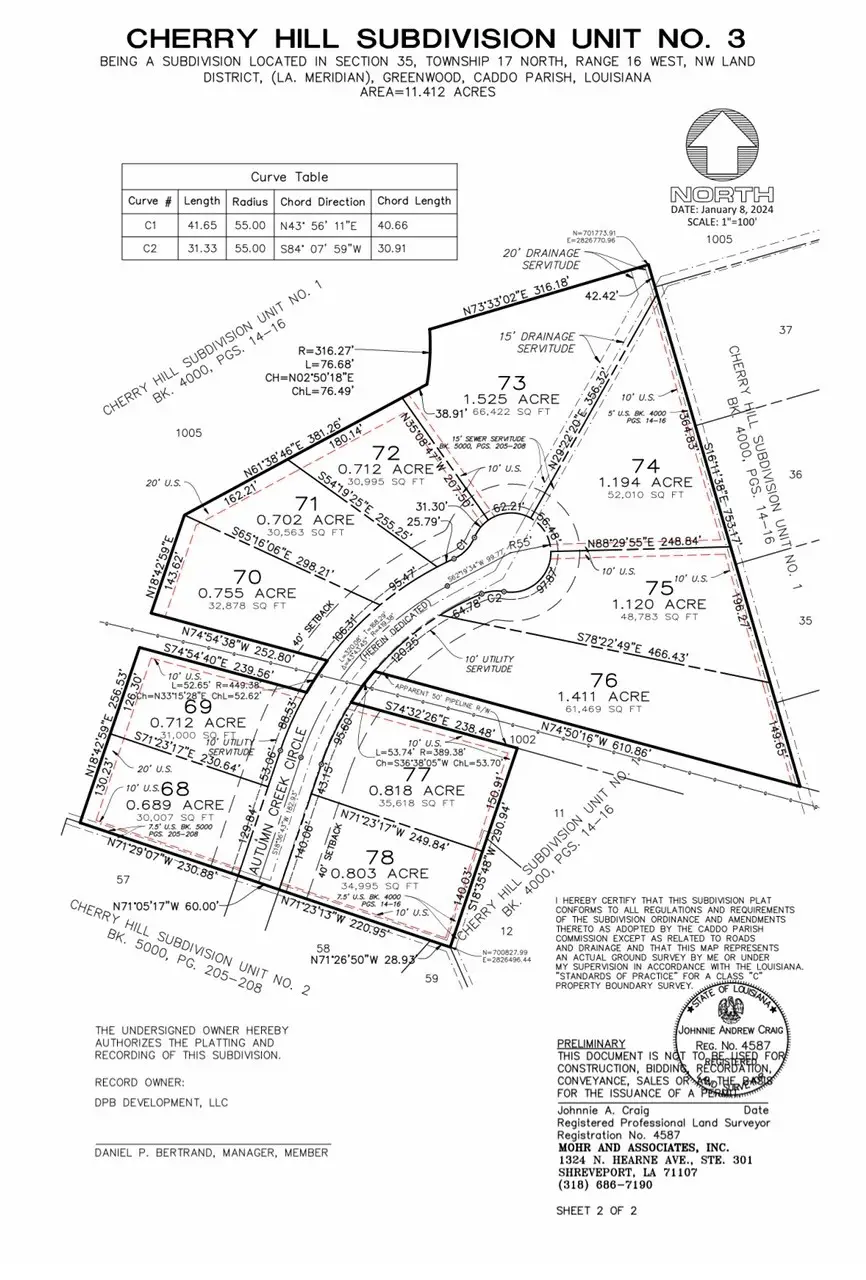 0  (lot 77) Autumn Creek Circle, Greenwood, LA 71033 - Image #2