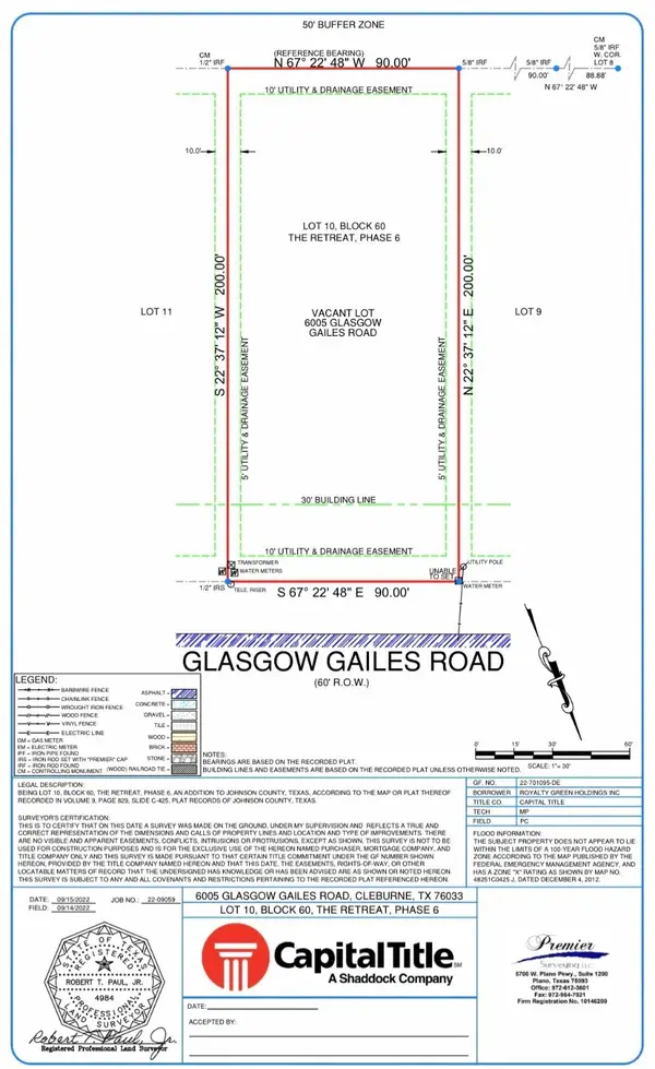 6005 Glasgow Gailes Road, Cleburne, TX 76033