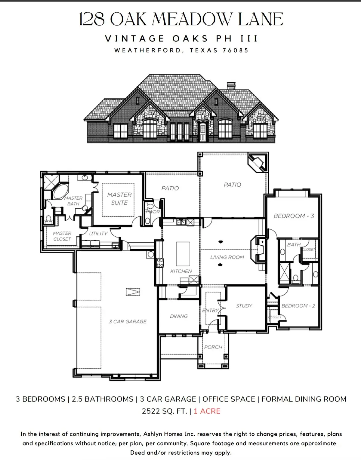 128 Oak Meadow Lane, Weatherford, TX 76085 - Image #1