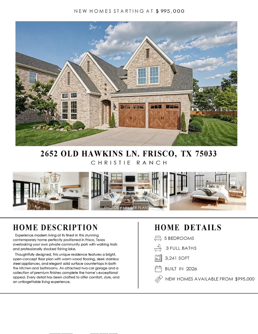2652 Old Hawkins Lane, Frisco, TX 75033 - Image #3
