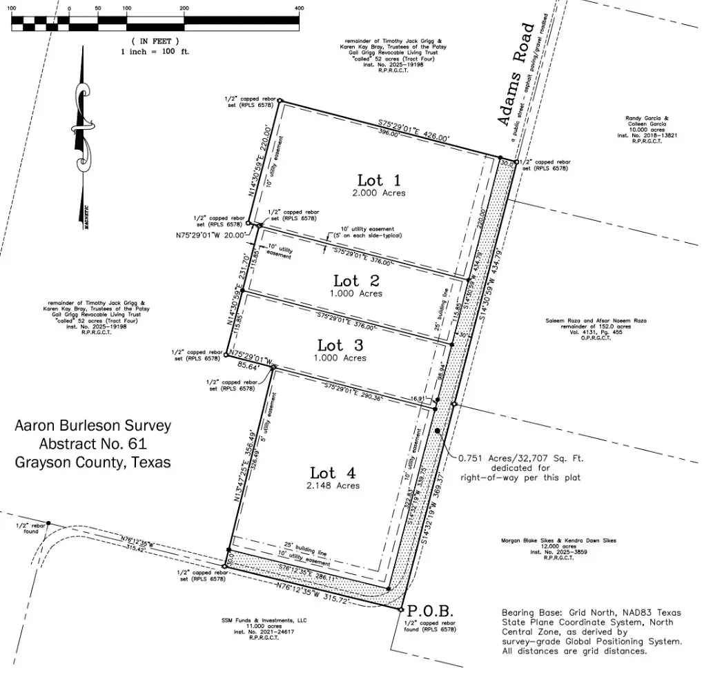 TBD Lot 4 Adams Road, Sherman, TX 75090 - Image #1