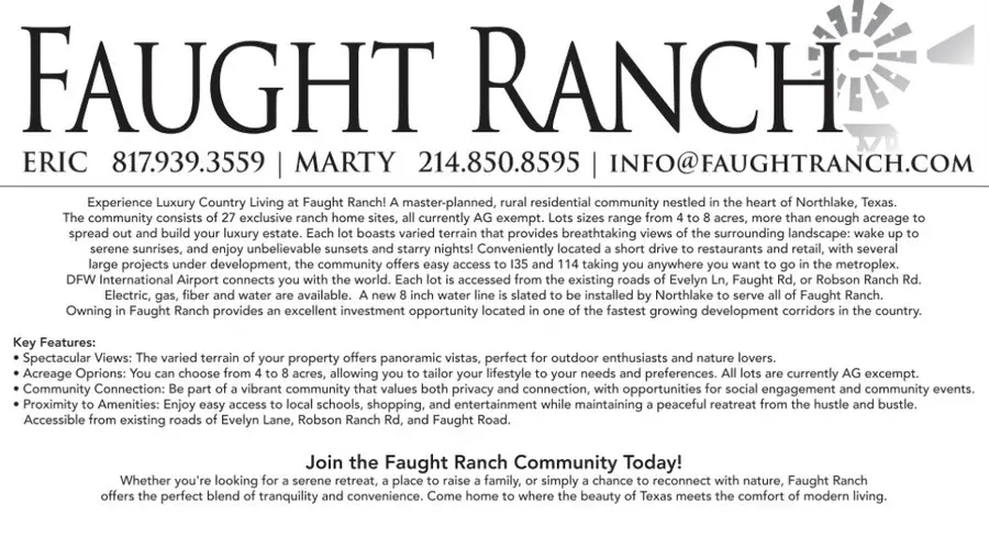 Lot 10 Faught Road Road, Northlake, TX 76226 - #3