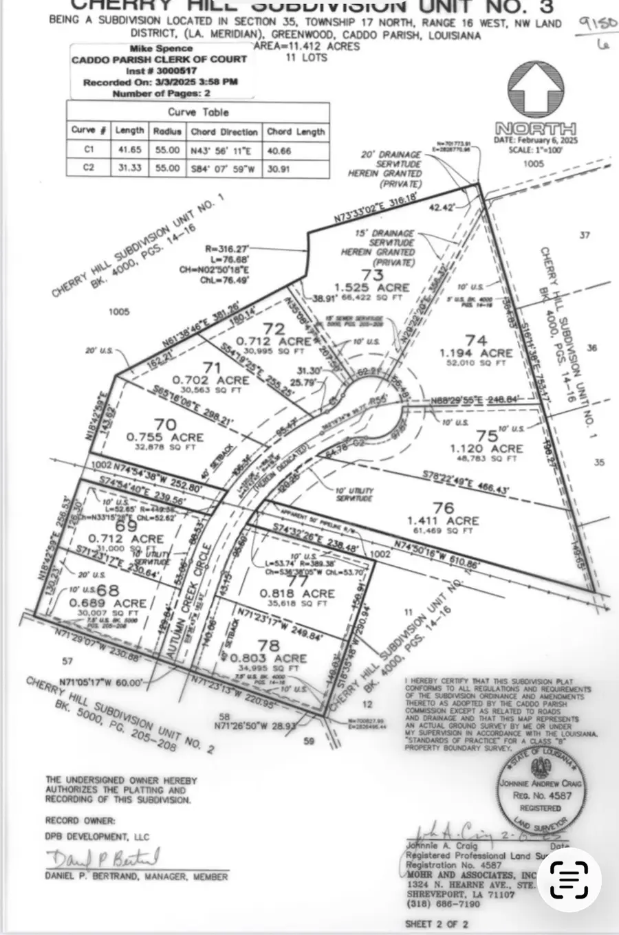 0 (lot 69) Autumn Creek Cir., Greenwood, LA 71033 - #2