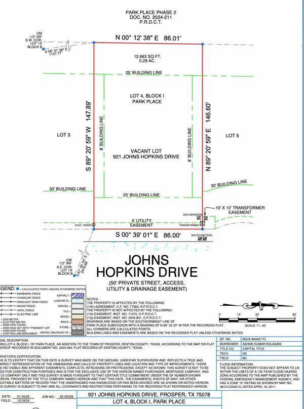 921 Johns Hopkins Drive, Prosper, TX 75078