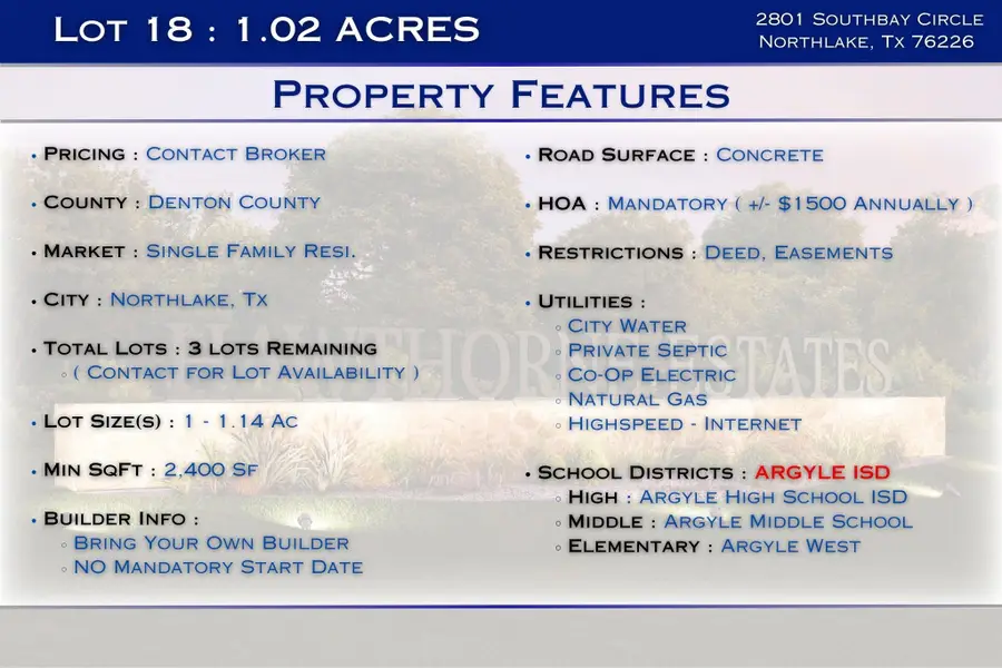 2801 Southbay Circle, Northlake, TX 76226 - #2