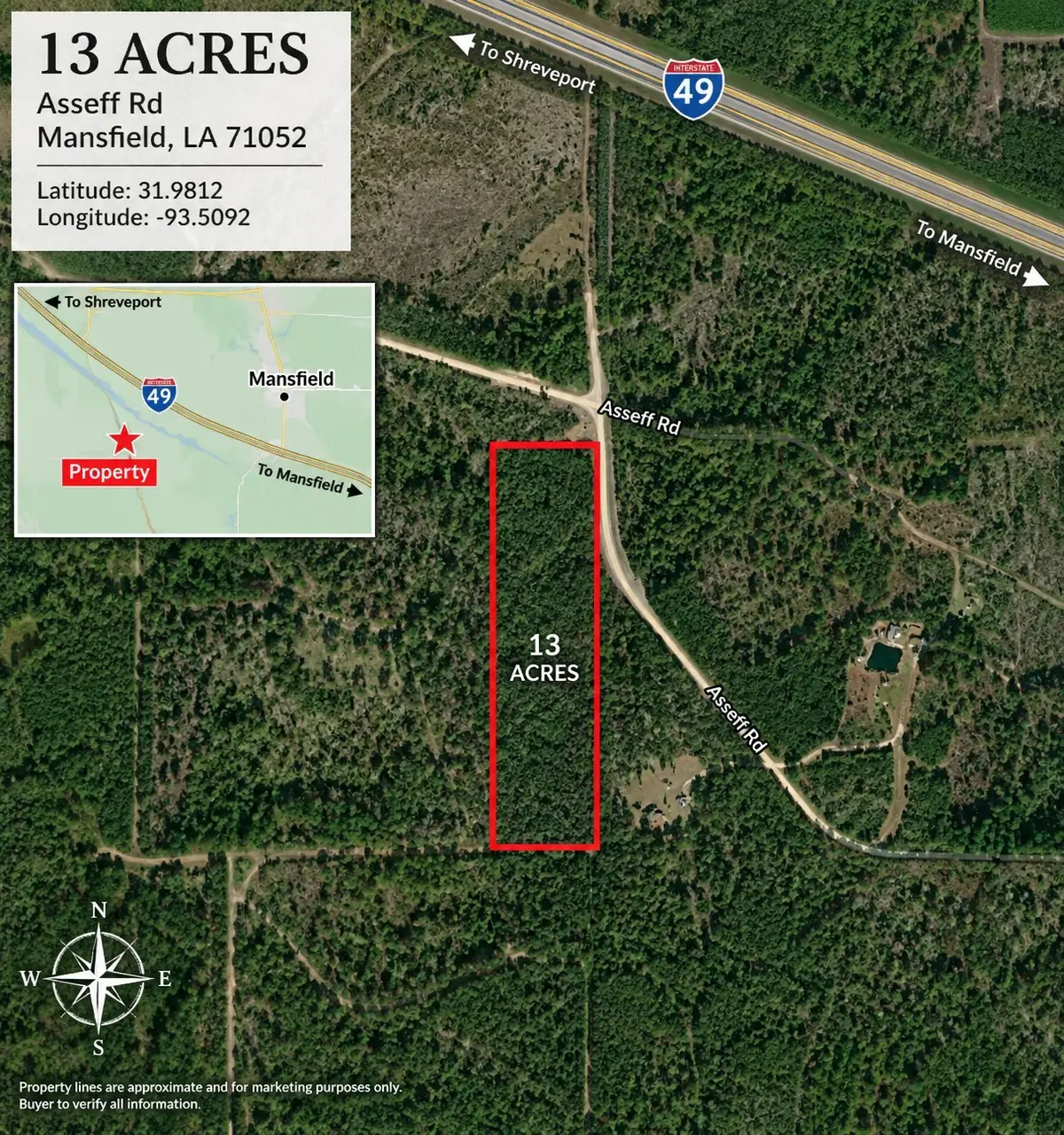 0 Asseff Road, Mansfield, LA 71052 - #1