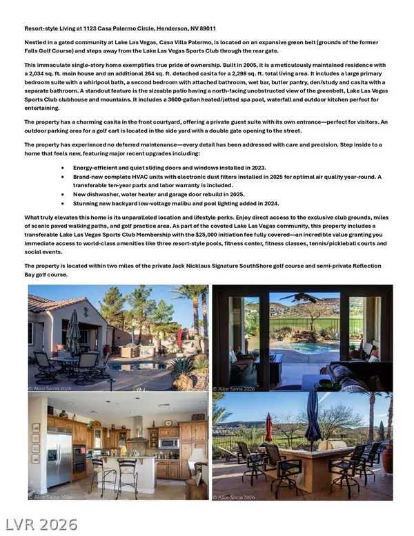 1123 Casa Palermo Circle, Henderson, NV 89011