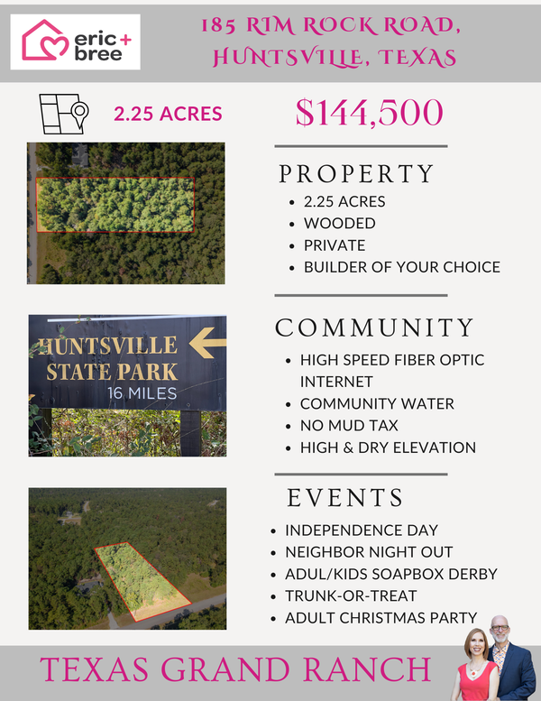 185 Rim Rock Road, Huntsville, TX 77340