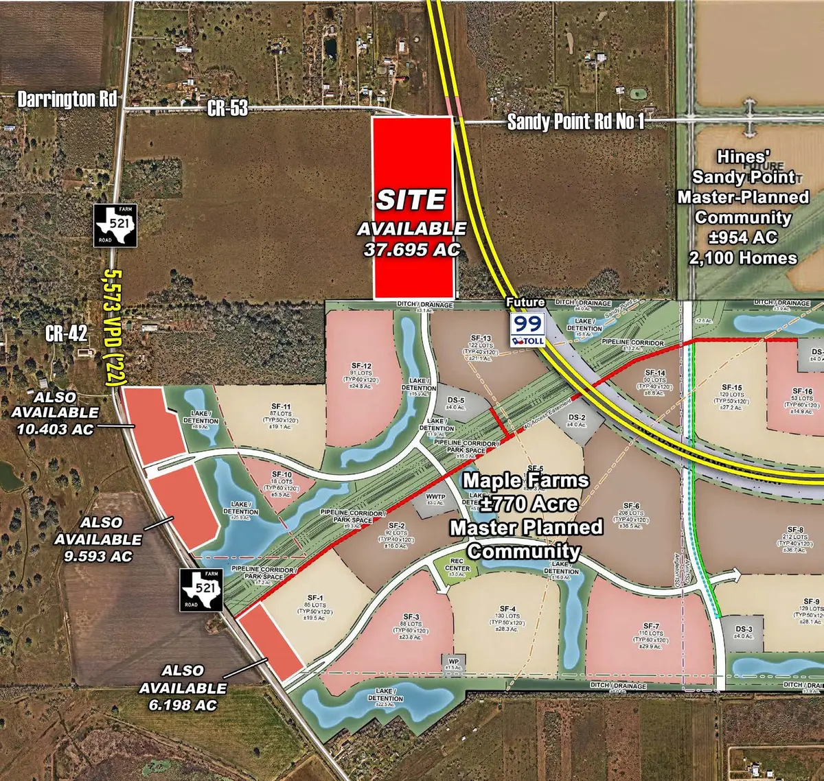 Res 1 County Road 53, Rosharon, TX 77583 - #1