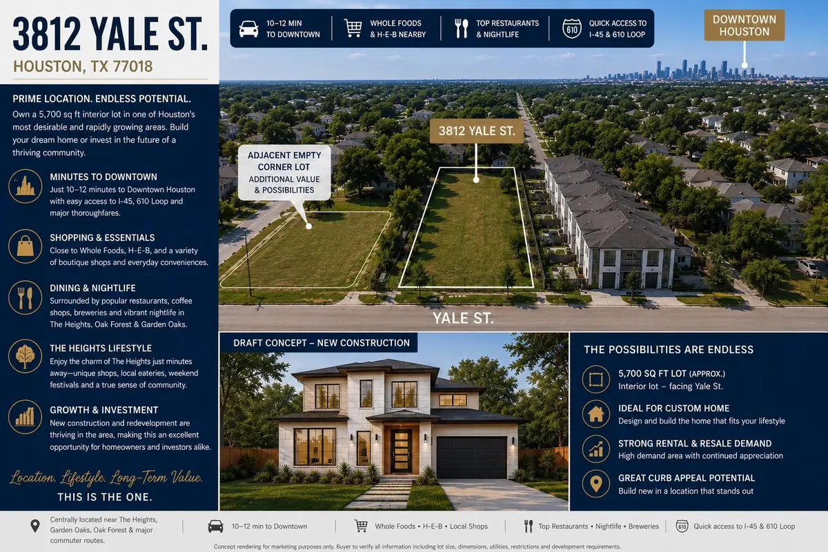3812 Yale Street, Houston, TX 77018 - #1