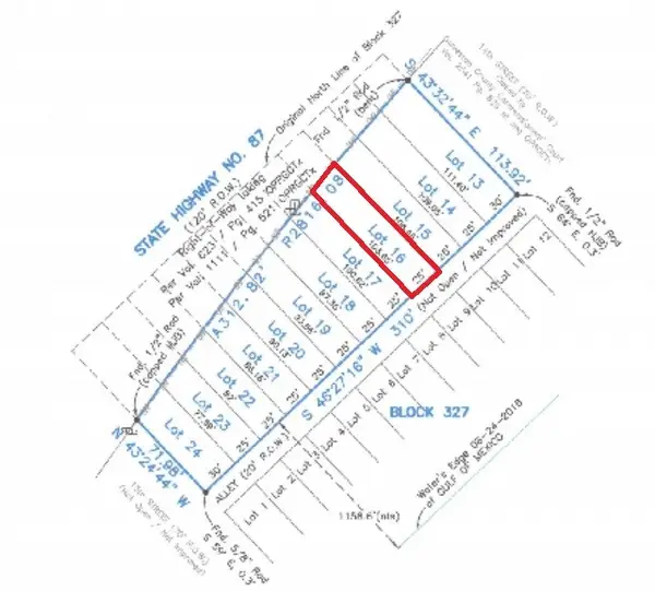 Lot 16 Hwy 87, Port Bolivar, TX 77650