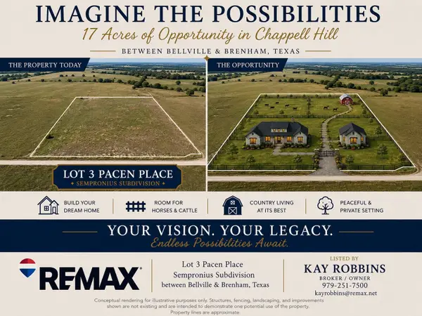 Lot 3 Pacen Place, Chappell Hill, TX 77426