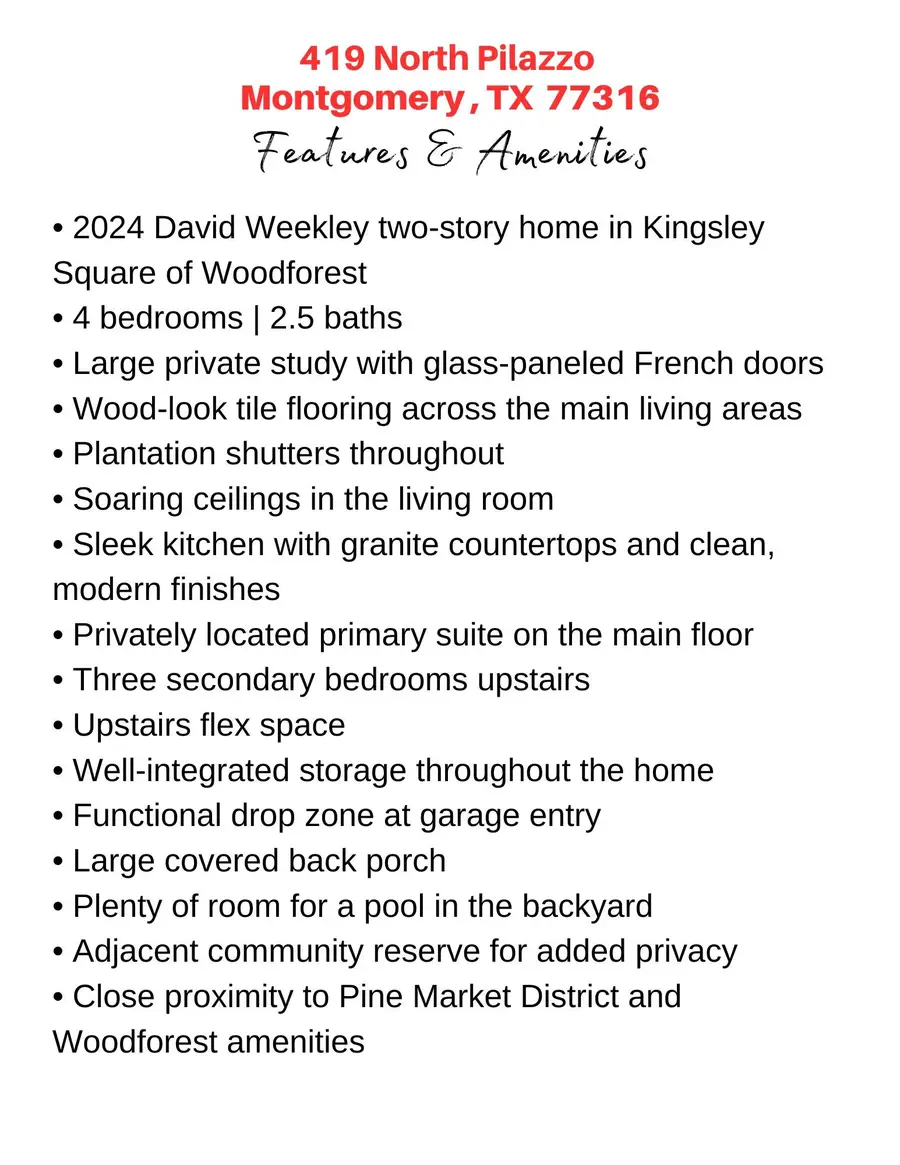 419 N Pilazzo Street, Montgomery, TX 77316 - #3