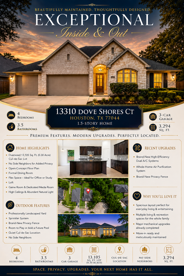 13310 Dove Shores Court, Houston, TX 77044