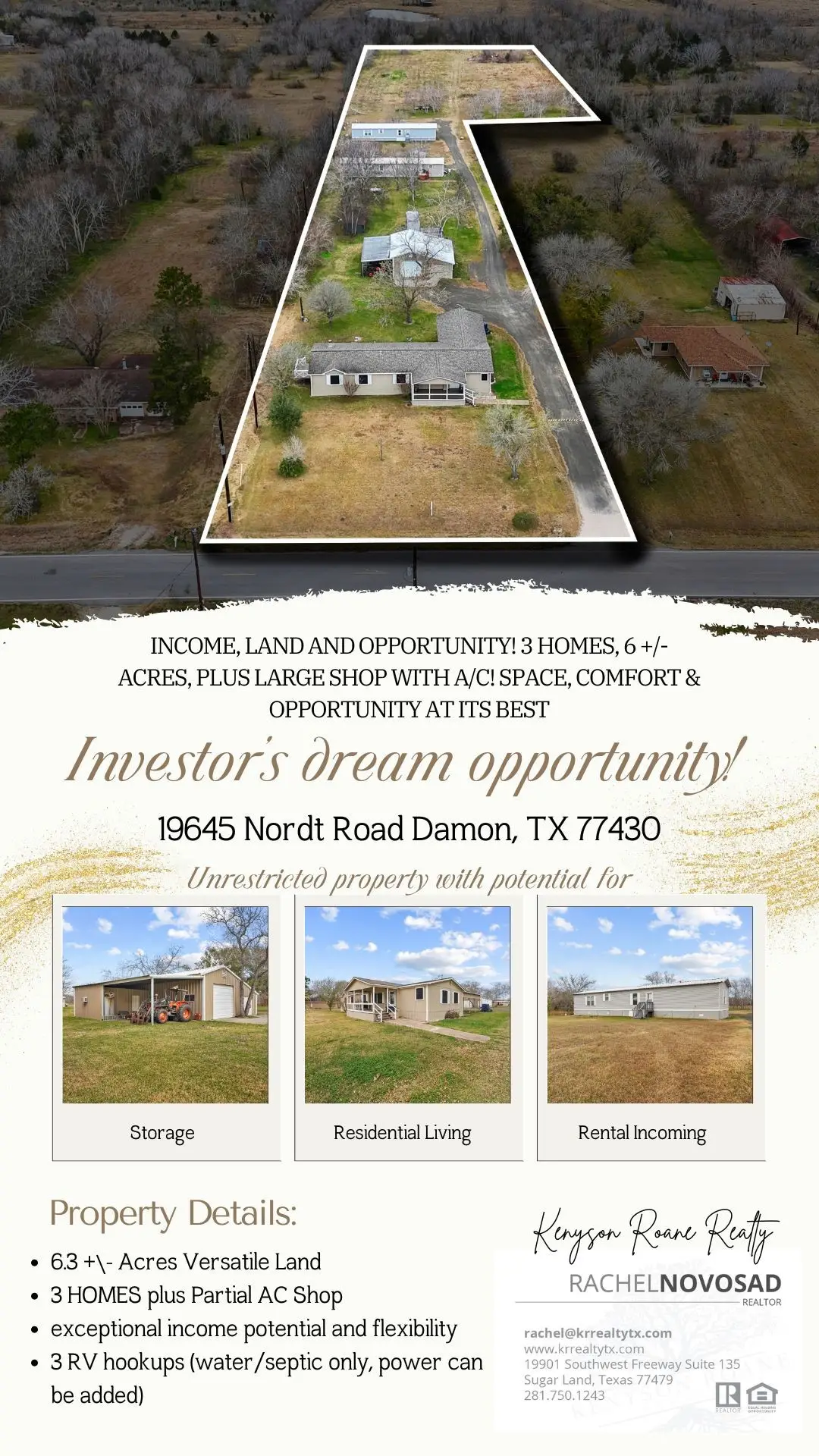 19645 Nordt Road, Damon, TX 77430 - #1