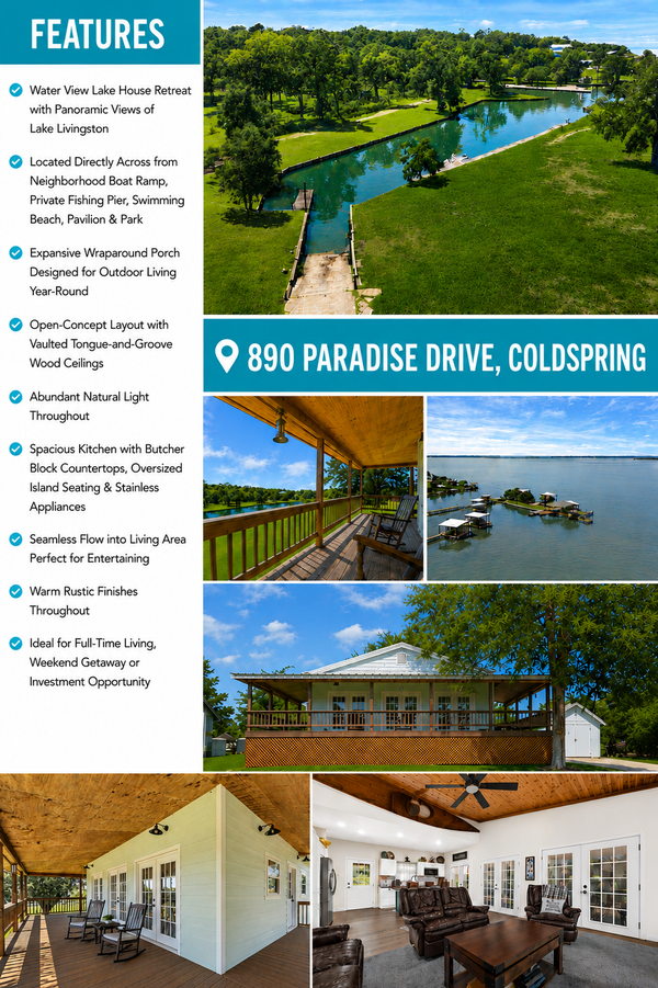 890 Paradise Drive, Coldspring, TX 77331