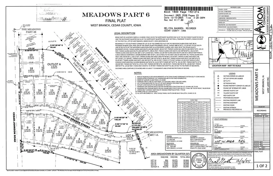 Lot 7 Meadows Subdivision Part 6, West Branch, IA 52358 - #2