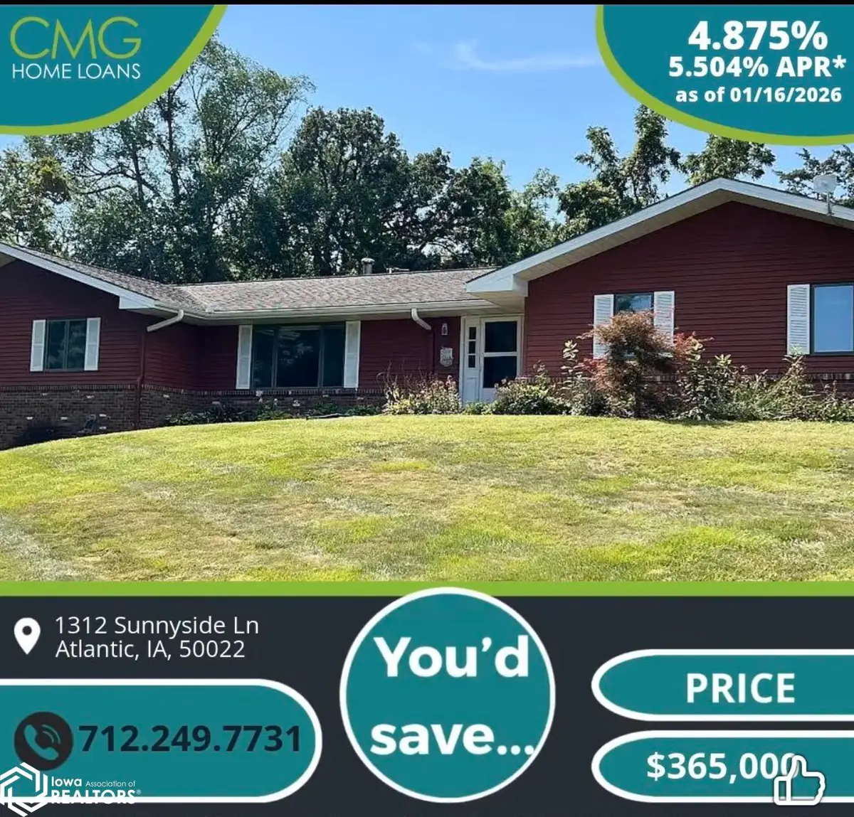 1312 Sunnyside Lane, Atlantic, IA 50022 - #1