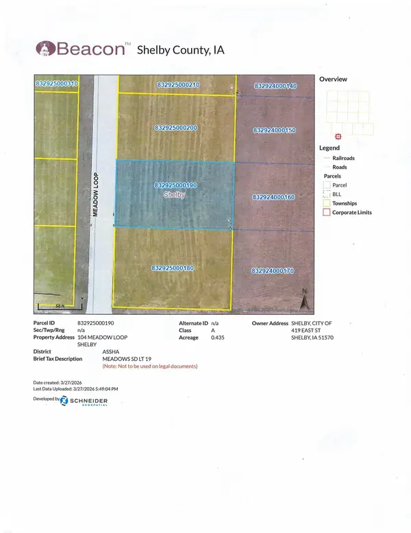 Lot 19 104 Meadow Loop, Shelby, IA 51570