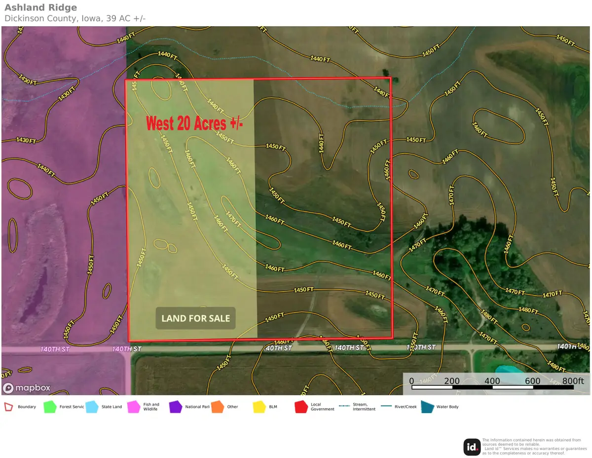 W 20 Acres 140th St, Spirit Lake, IA 51360 - Image #1