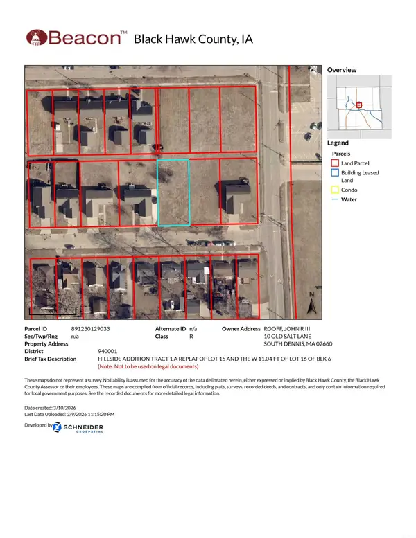 Monroe #Parcel 891230129033, Waterloo, IA 50703