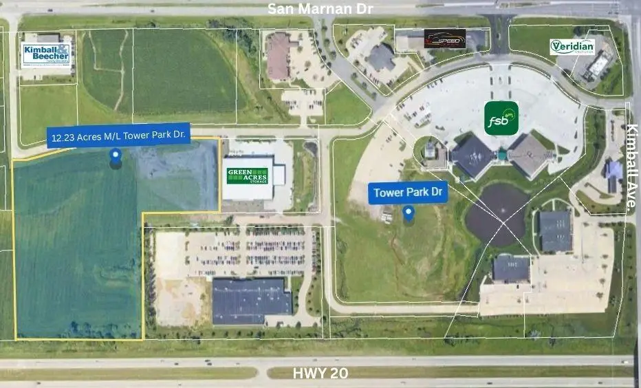 +/- 12.23 Acres Tower Park Drive, Waterloo, IA 50701 - #1