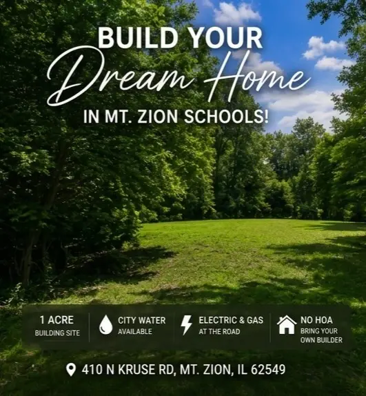 410 N Kruse Road, Mount Zion, IL 62549 - #1