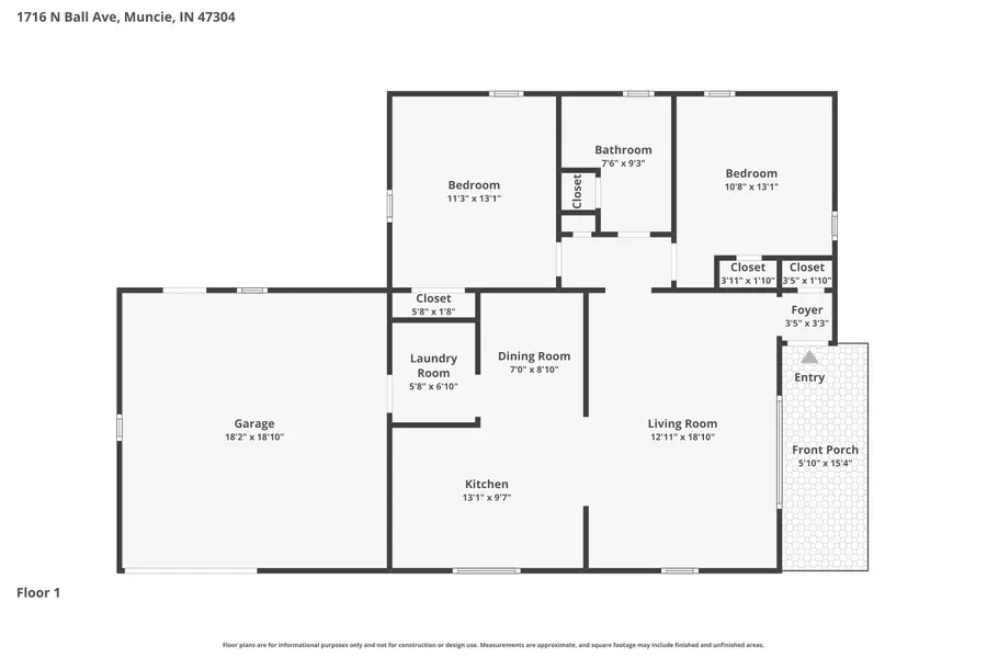 1716 N Ball Avenue, Muncie, IN 47304 - #2