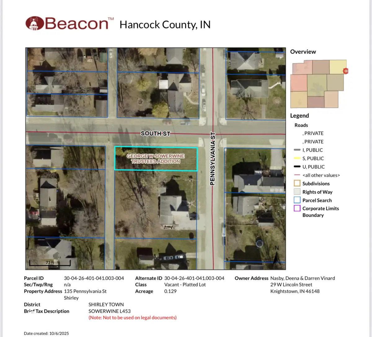 135 Pennsylvania Street, Shirley, IN 47384 - Image #1