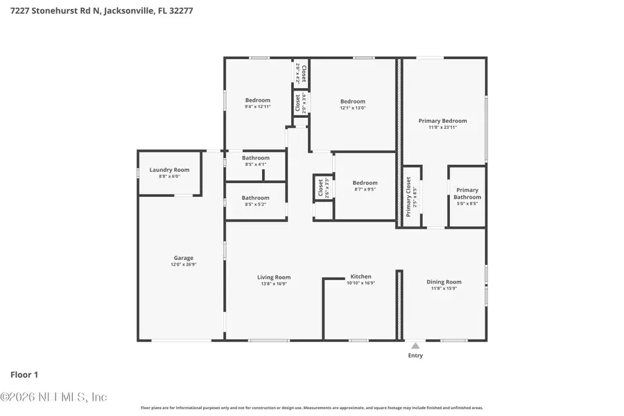 7227 Stonehurst N Road, Jacksonville, FL 32277 - #2