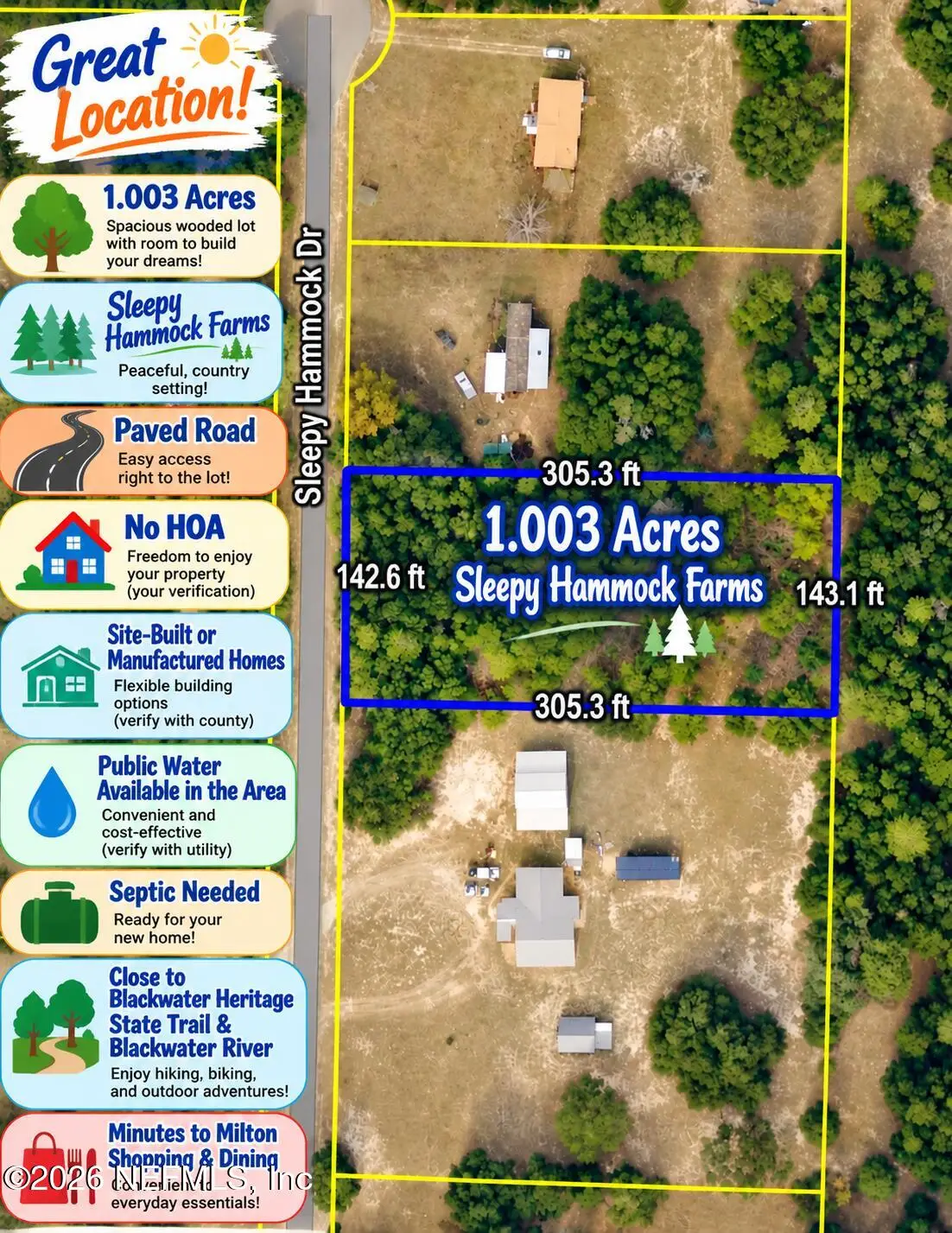 0 Sleepy Hammock Drive, Milton, FL 32583 - #1