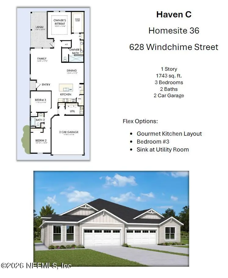 628 Windchime Street, Yulee, FL 32097 - #2