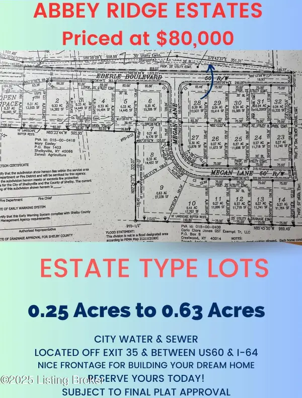 Lot 5 Eberle Blvd, Shelbyville, KY 40065