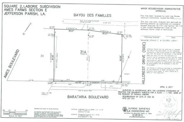 Lot 31A Sq2 Barataria Boulevard, Marrero, LA 70072 - Image #2